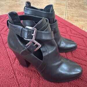 Michael Kors Buckle Black Ankle Booties
